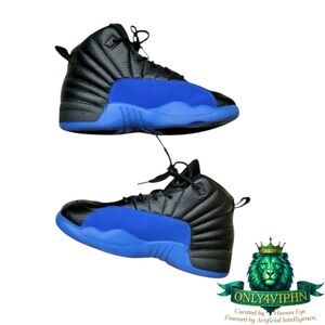 Nike Air Jordan 12 Retro Game Royal Kids Sneakers Size 13C Like New